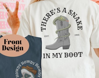 There's A Snake In My Boot Woody Toy Story Pixar Shirt, Disney World Disneyland, Hollywood Studios Disney Trip, Disney Men's Shirt