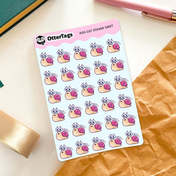 Cute Shell Sticker Cute Teacher Snail - Etsy