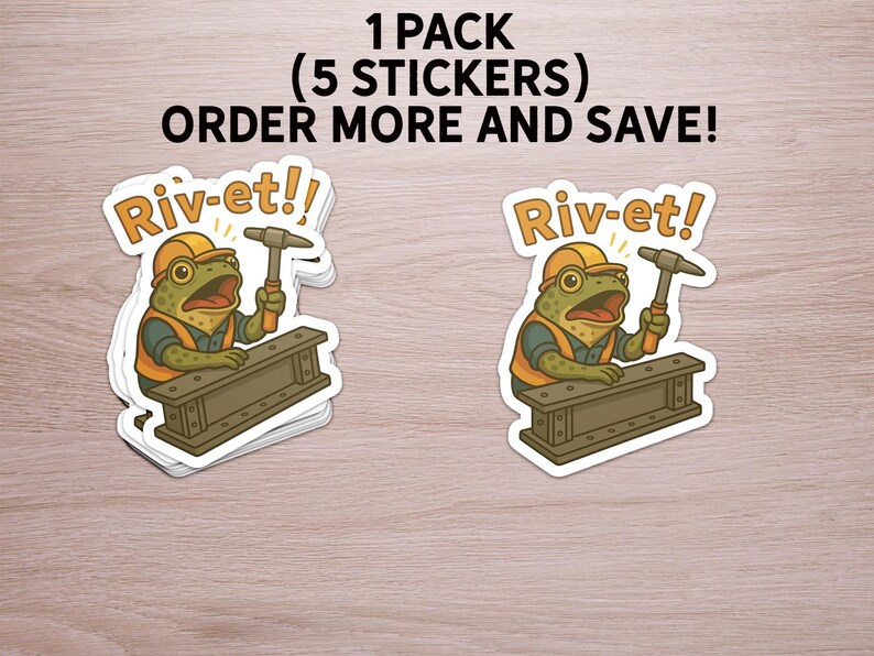 Rivet Sticker, Funny Toad Bridge Pun, Civil Engineer Humor, Frog Lover ...