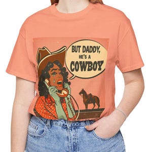 ビヨンセ カウボーイ カーター インスピレーション Tシャツ でもパパはカウボーイ ウエスタン グラフィック T シャツ カントリー ミュージック ロデオ シャツ サザン バディ カウガール 美学