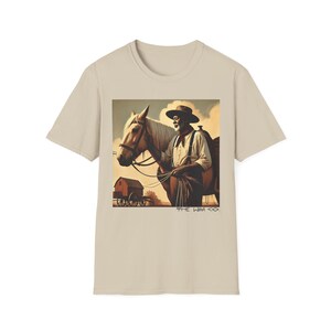 Koszulka Lone Ranger Cowboy Era w stylu westernowym, estetyczna, unisex, miękka, modna, rustykalna