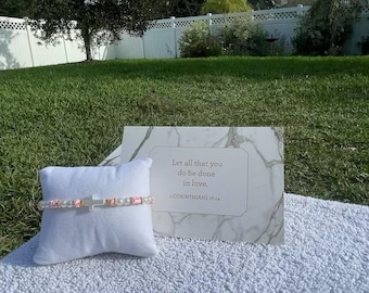 Pearls of Grace (pink and white