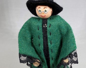 Witch Felt Ornament Pattern Halloween Fall