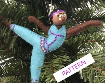 Arabian Dancer Nutcracker Wool Felt Pattern