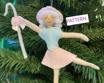 PATTERN Christmas Felt Ornament Pattern Nutcracker Suite Marzipan Shepherdess