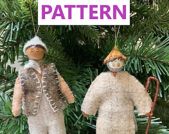 Felt Christmas Nativity Pattern Shepherds