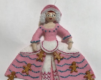 PATTERN Mother Ginger Christmas Felt Nutcracker Suite Ballet Ornament