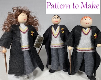Apprentice Wizard Felt Ornament Patterns