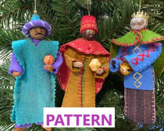 Felt Christmas Nativity Patterns Three Kings
