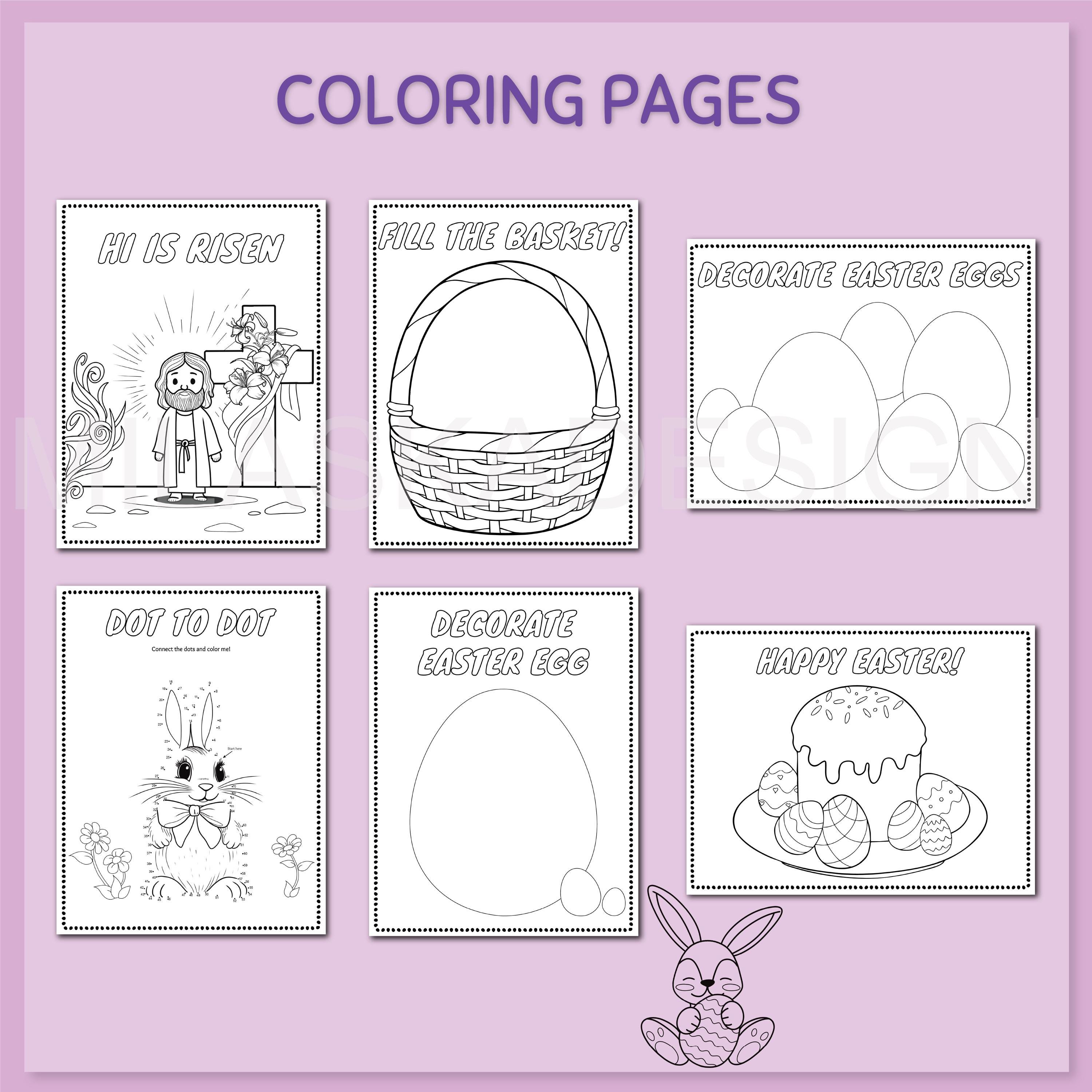 Printable Easter Activity Bundle, Coloring Pages, Word Search and ...