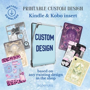 Custom Kindle or Kobo Insert Based on Existing Design | Digital Download