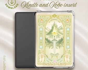 Kobo and Kindle Insert – TOG | Beige Printable fantasy bookish cover for e-readers | Digital download