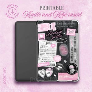 kobo and Kindle Insert - Bookish Girly | Digital Download
