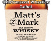 Make Your Mark - Custom Whiskey Label For Birthday, Retirement, Pregnancy Announcement, Bridesmaid Groomsman Proposal More