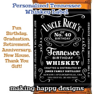 Spiced Rum Parody Label Personalized Gift For Birthday, Graduation, Retirement, Anniversary, Groomsman Proposal & More image 4