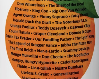 Presidential Nicknames Coffee Mug – Humorous Political Gift (3 Sizes)