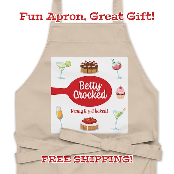 Betty Crocked Organic Cotton Apron: Fun Baker's Gift - Etsy