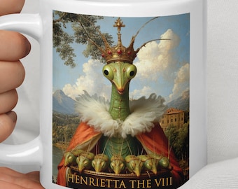 Funny Girl Dinner Henrietta the 8th Praying Mantis Glossy Mug