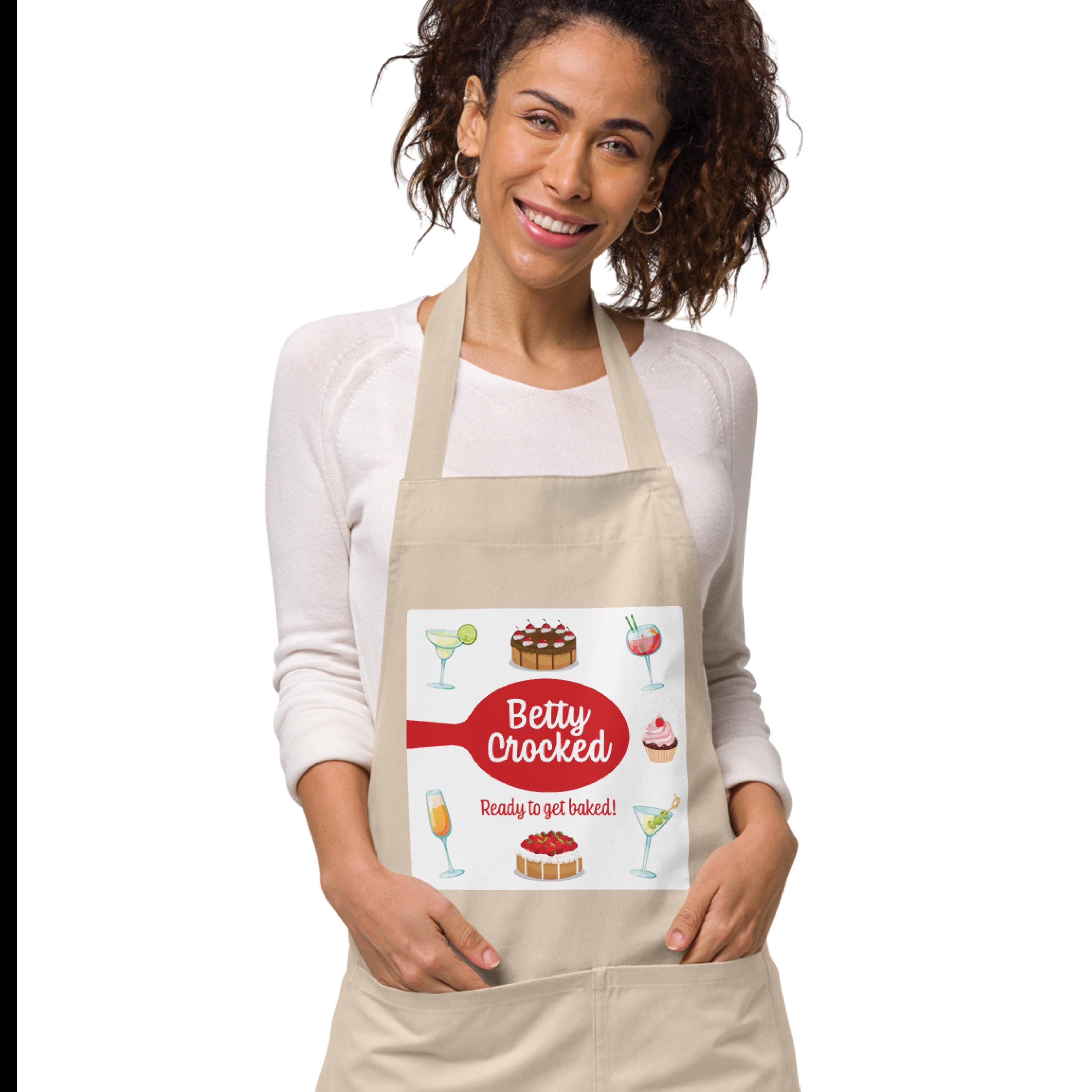 Betty Crocked Organic Cotton Apron: Fun Baker's Gift - Etsy