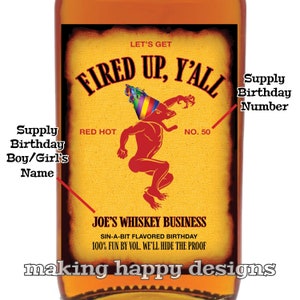 Personalized Scotch Whiskey Parody Bottle Label for Birthday, Graduation, Retirement, Valentine's Groomsman Proposal, Anniversary & More image 7