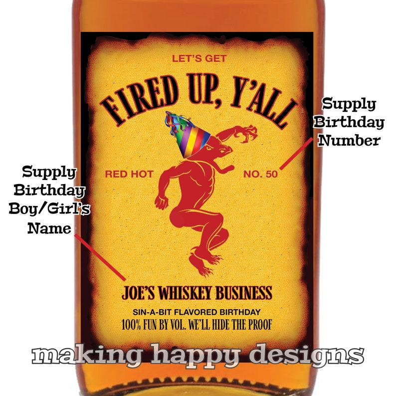 Spiced Rum Parody Label Personalized Gift For Birthday, Graduation, Retirement, Anniversary, Groomsman Proposal & More image 8