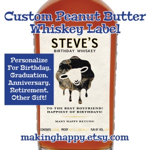 Personalized Scotch Whiskey Parody Bottle Label for Birthday, Graduation, Retirement, Valentine's Groomsman Proposal, Anniversary & More image 10