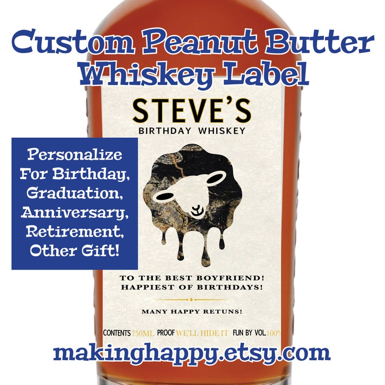 Personalized Scotch Whiskey Parody Bottle Label for Birthday, Graduation, Retirement, Valentine's Groomsman Proposal, Anniversary & More image 10