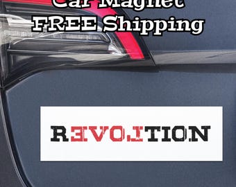 Love Revolution Activist Car Magnet