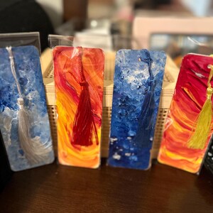 Hand Painted Acrylic Bookmark