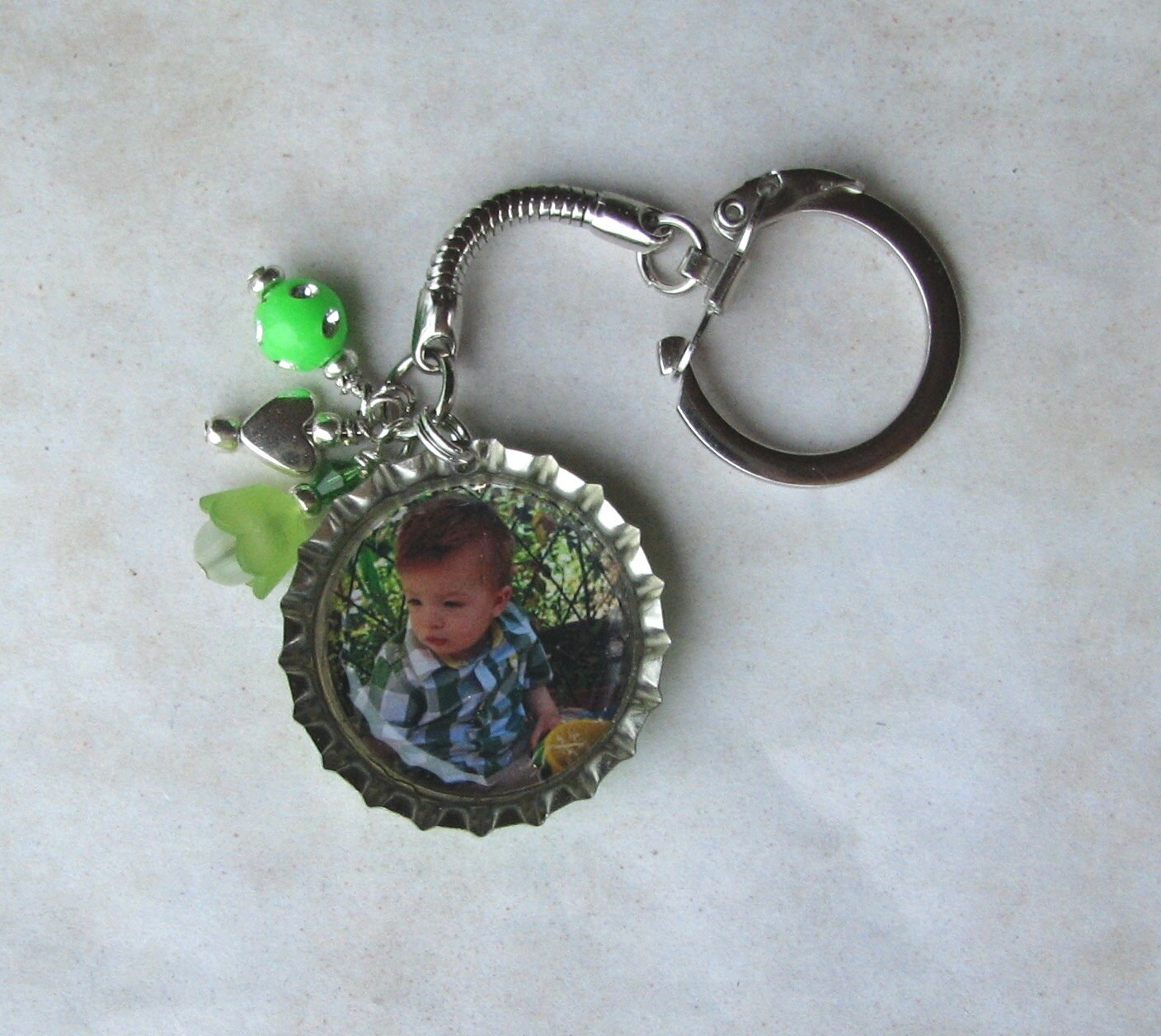 Custom Personalized Photo Keychain Charm Etsy