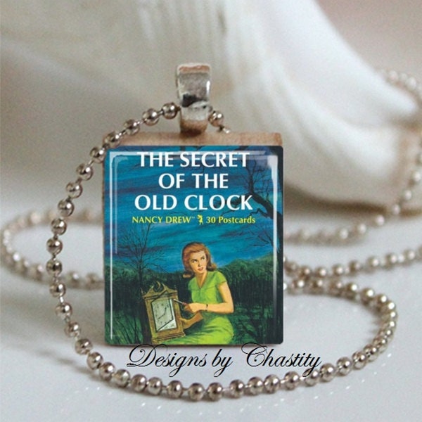 Nancy Drew  Necklace Secret of the Old Clock Charm Pendant