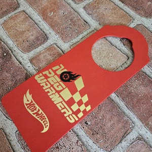 Hot Wheels Cars Collector Limted Edition Red Door Hanger Treasure Hunt Edition No Peg Warmers Wall Decor Room Decor Diecast Collector Gift