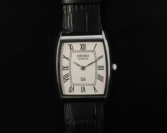 SEIKO セイコー DOLCE ドルチェ 7741-5050 クォーツ 腕時計 Vintage Rare Mar 1987, Dress Seiko Dolce Sapphire Glass Golden