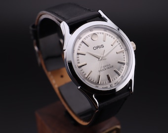 Oris Hand-Wound Vintage Watch – Swiss Mechanical Men’s Model -Free Shipping