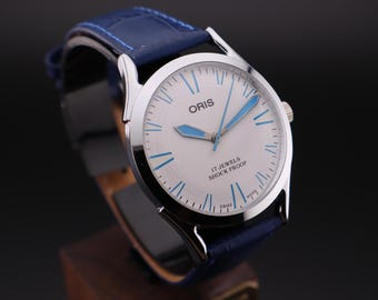 Oris Hand-Wound Vintage Watch – Swiss Mechanical Men’s Model -Free Shipping