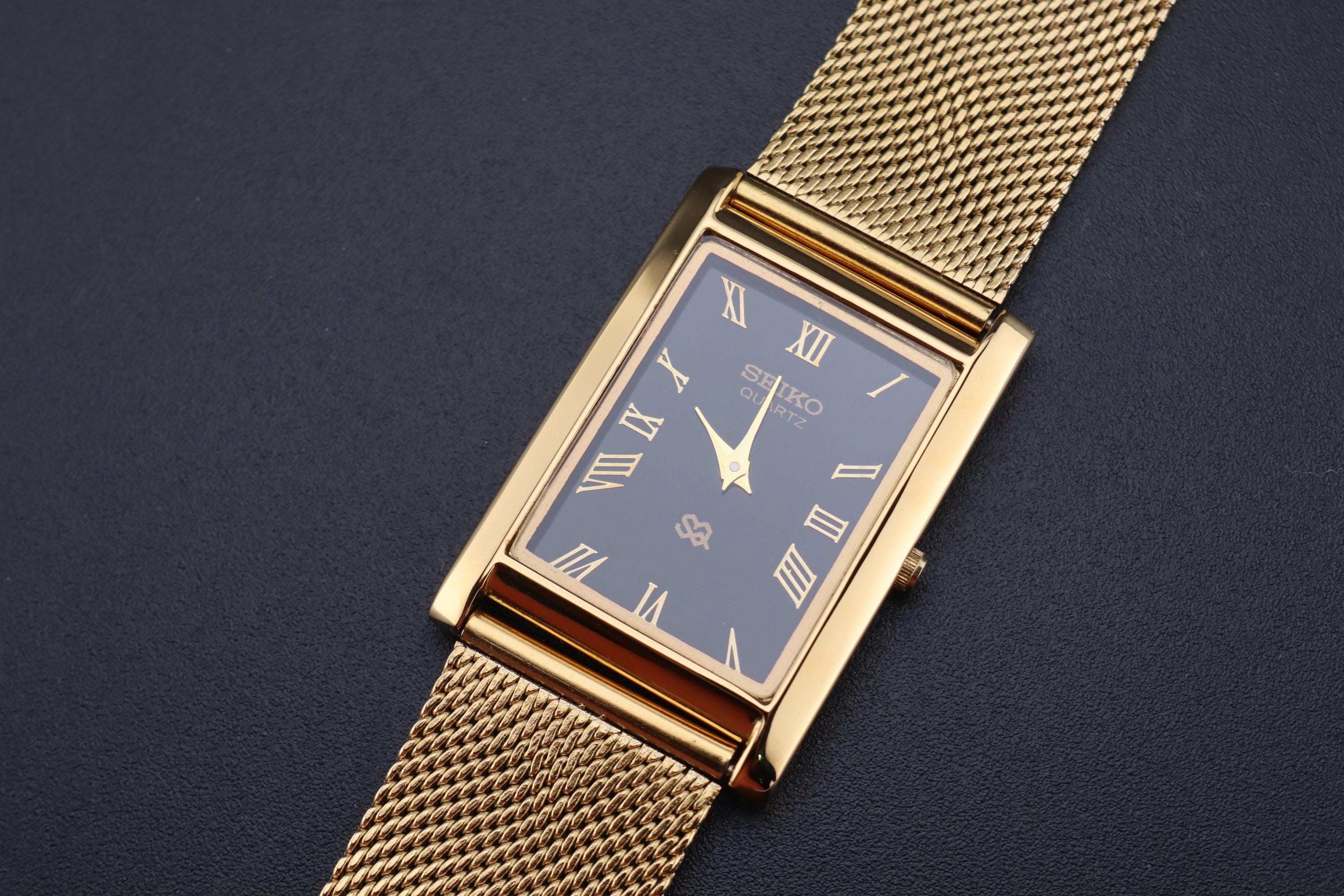 Luxury Gold Tone Analog Quartz Wristwatch Stainless Steel Band New LAARVEE Rose & Dark Gold Dial Men main image 2