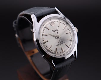 Oris Hand-Wound Vintage Watch – Swiss Mechanical Men’s Model -Free Shipping