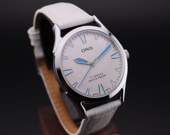 Oris Hand-Wound Vintage Watch – Swiss Mechanical Men’s Model -Free Shipping