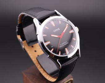 Oris Hand-Wound Vintage Watch – Swiss Mechanical Men’s Model -Free Shipping