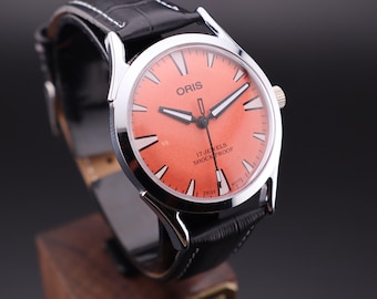 Oris Hand-Wound Vintage Watch – Swiss Mechanical Men’s Model -Free Shipping
