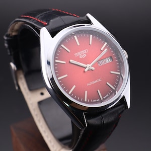 Green Dial Vintage Refurbished Seiko 5 Automatic 6309A Japan Men's