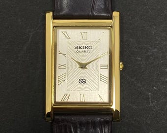 Vintage Seiko Exceline 7320 6520 Roman Numeral Dial Lady