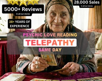 Psychic Love Reading, Tarot Guidance, Telepathy, Same Day Session