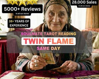 Soulmate Tarot Reading, Twin Flame Compatibility, Love Destiny (Same Day)