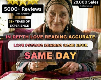 In Depth Love Psychic Reading, Accurate Tarot Guidance (Same Hour Delivery)