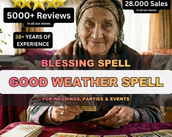 Good Weather Blessing Spell for Outdoor Events, Weddings and Parties, Good Weather Spell, Wedding Spell, Same Hour Perfect Weather Spell