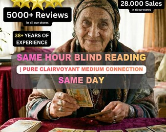 Same Hour Blind Reading, Clairvoyant Medium Connection, Spirit Guide Messages (Same Day)