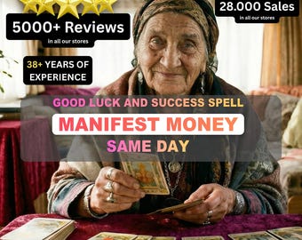 Good Luck Success Spell, Manifest Money, Positive Energy, Same Day Casting