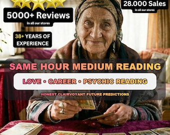 Detailed Love Reading, Same Hour Medium Reading, Career Reading, Psychic reading, Future Predictions, psychic readings, Honest Clairvoyant