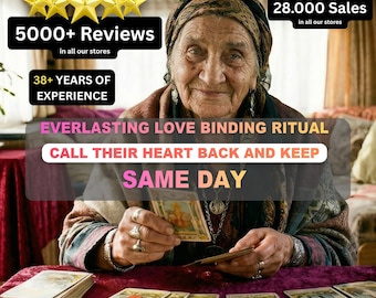 Everlasting Love Binding Ritual, Call Heart Back, Permanent Connection, Same Day (2 Psychic Readings)